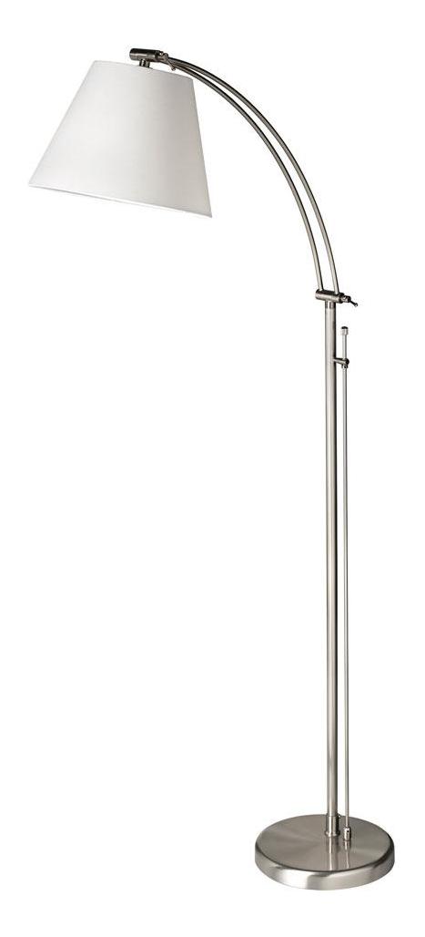 Satin Chrome 1 Light Floor Lamp by Dainolite