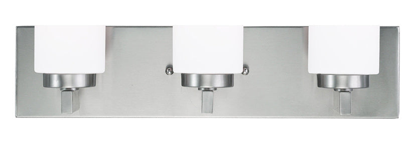 Brushed Nickel  3 Light Ada Compliant Bathroom Vanity Light by Livex Lighting