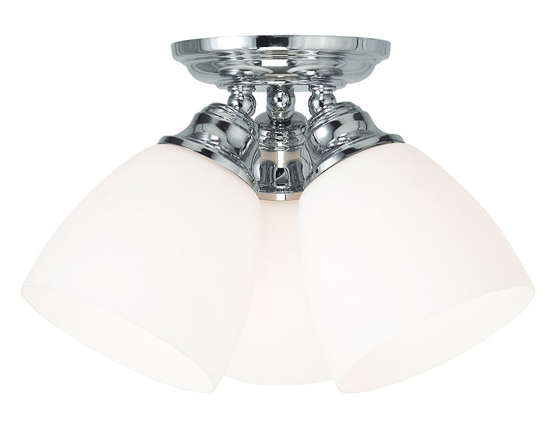 3 Light Polished Chrome Ceiling Mount by Livex Lighting
