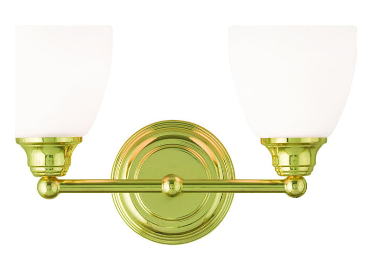 2 Light Polished Brass Bath Light by Livex Lighting