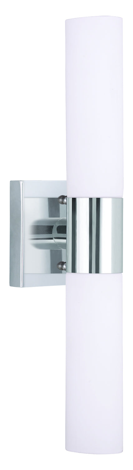 2 Light Polished Chrome Bath Light by Livex Lighting
