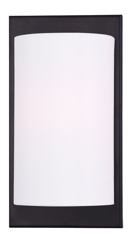 Bronze  1 Light Ada Compliant Flush Mount Wall Sconce by Livex Lighting
