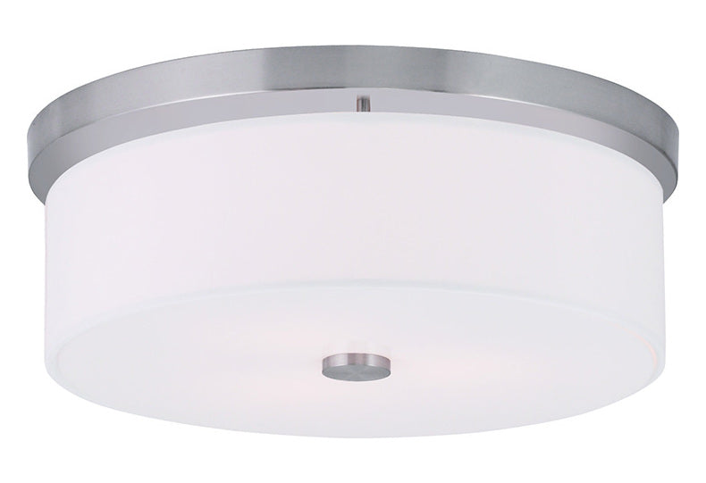 3 Light Brushed Nickel Ceiling Mount by Livex Lighting