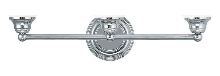 3 Light Polished Chrome Bath Light by Livex Lighting