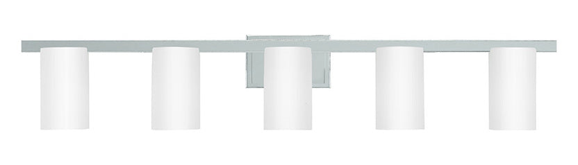 5 Light Polished Chrome Bath Light by Livex Lighting