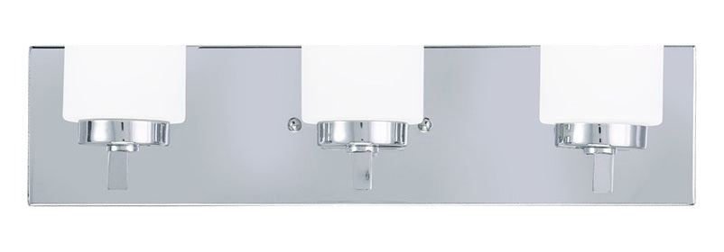 3 Light Polished Chrome Bath Light by Livex Lighting