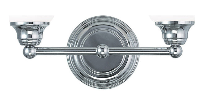 2 Light Polished Chrome Bath Light by Livex Lighting