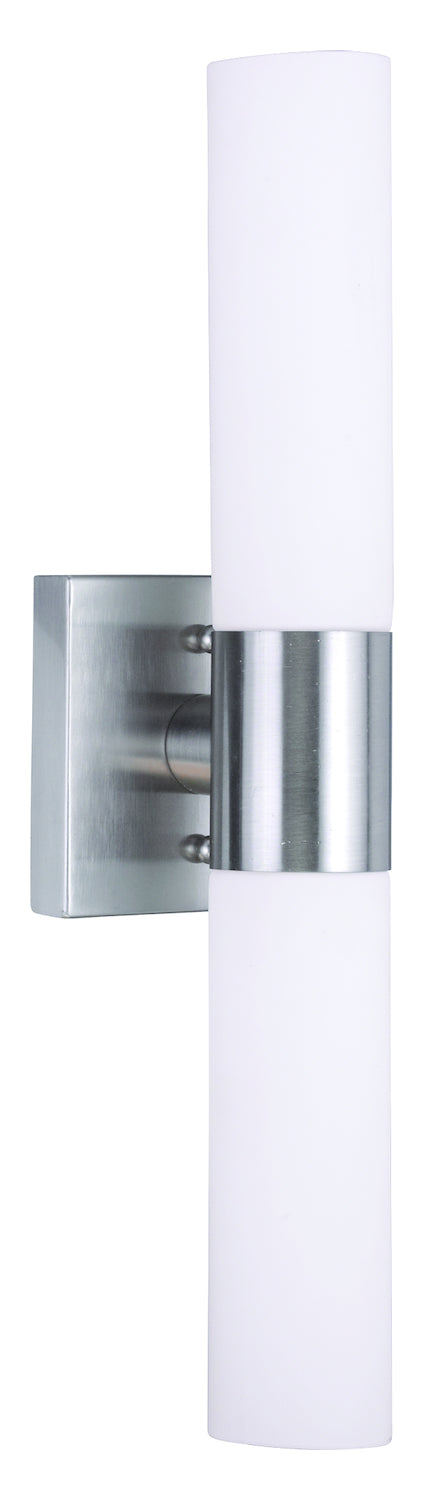2 Light Brushed Nickel Bath Light by Livex Lighting