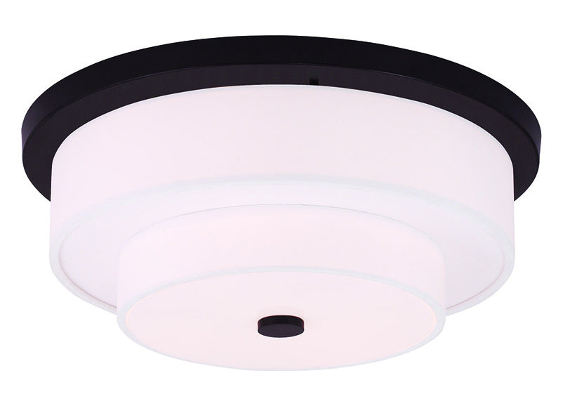 Bronze  4 Light Flush Mount Ceiling Fixture by Livex Lighting