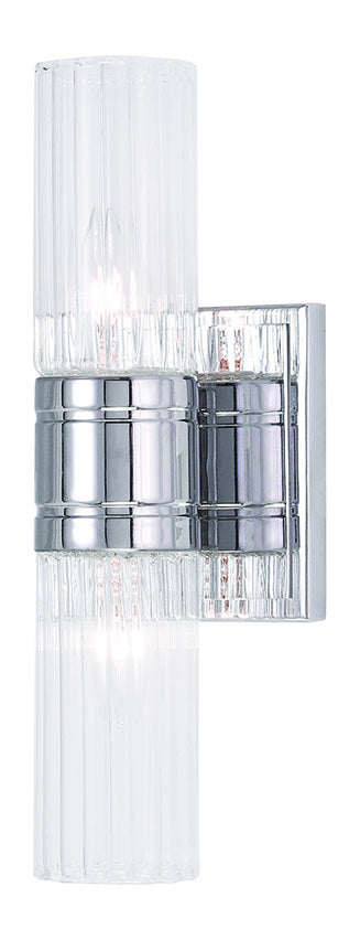 2 Light Polished Chrome Bath Light by Livex Lighting