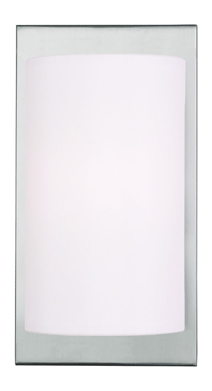 1 Light Brushed Nickel Wall Sconce by Livex Lighting