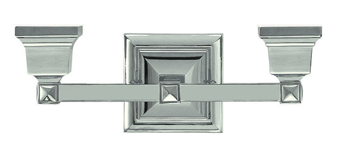 2 Light Polished Nickel Bath Light by Livex Lighting