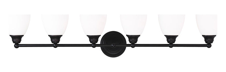 Bronze  6 Light Bathroom Vanity Light by Livex Lighting