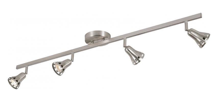 Four Light Brushed Nickel Island Light by Trans Globe