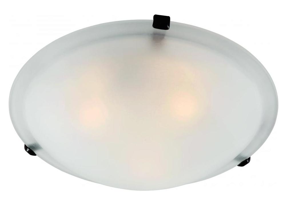 Four Light Rubbed Oil Bronze White Marbleized Glass Bowl Flush Mount by Trans Globe