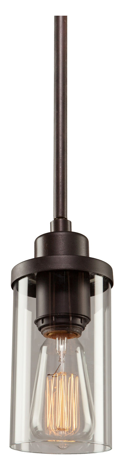 1 Light  Oil Rubbed Bronze Pendant by Artcraft