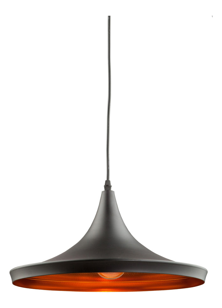 1 Light  Matt Black Pendant by Artcraft
