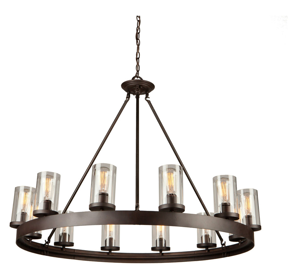 12 Light  Oil Rubbed Bronze Chandelier by Artcraft