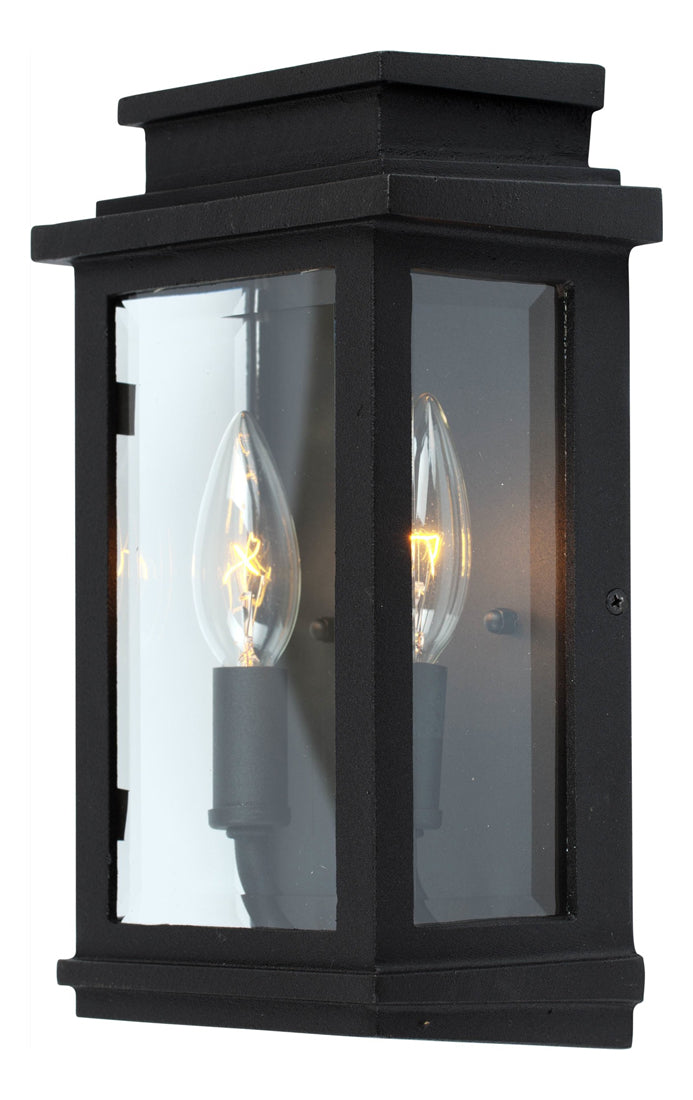 Fremont 2 Light  Black Outdoor Light by Artcraft