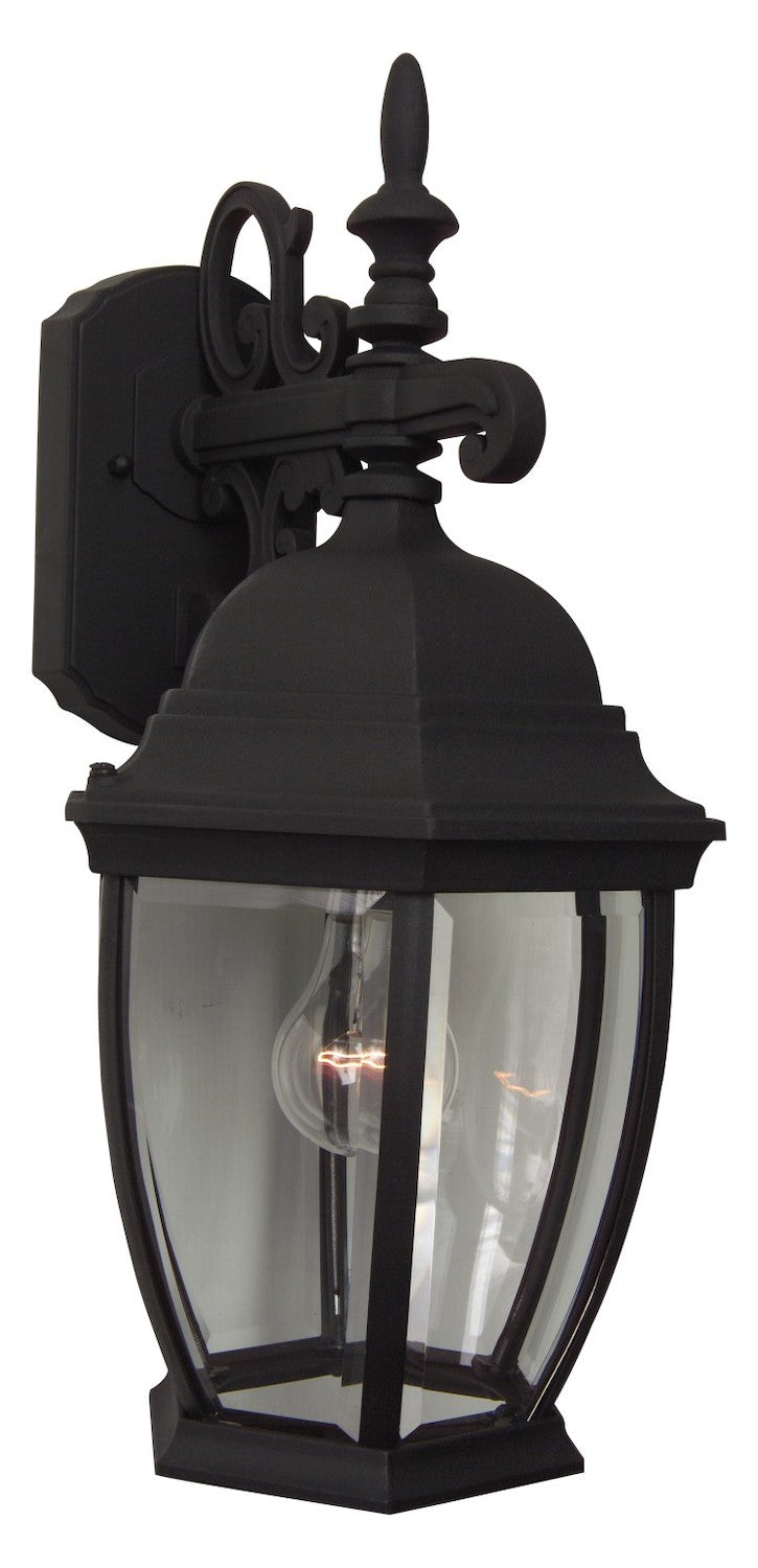 Cast 1 Light Medium Outdoor Wall Mount in Textured Black by Craftmade