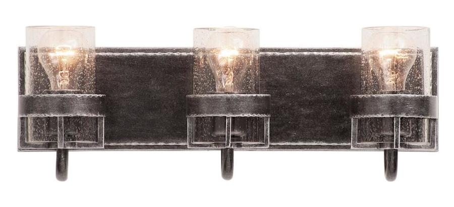 Vintage Iron  3 Light Bathroom Vanity Light by Kalco