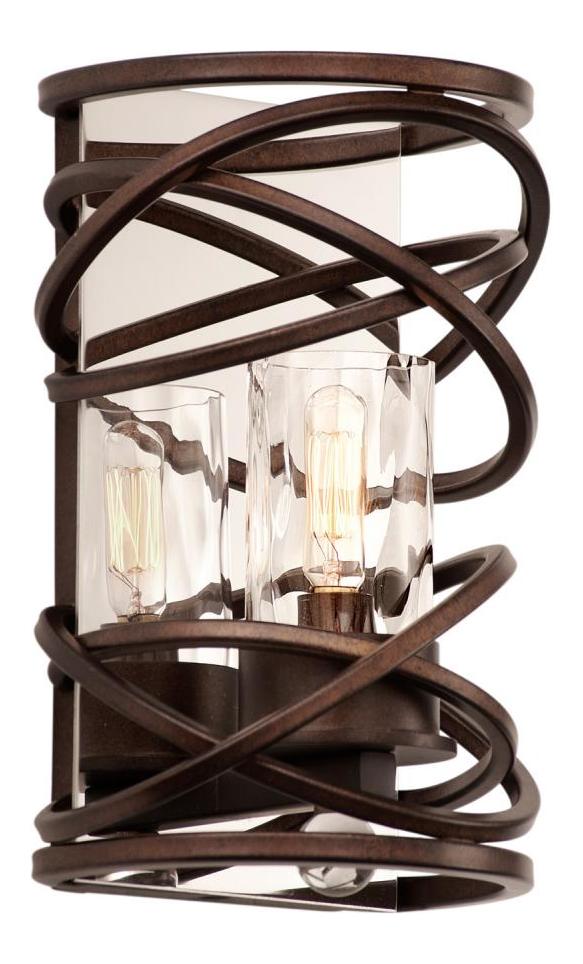 Etruscan Bronze  1 Light Wall Sconce by Kalco
