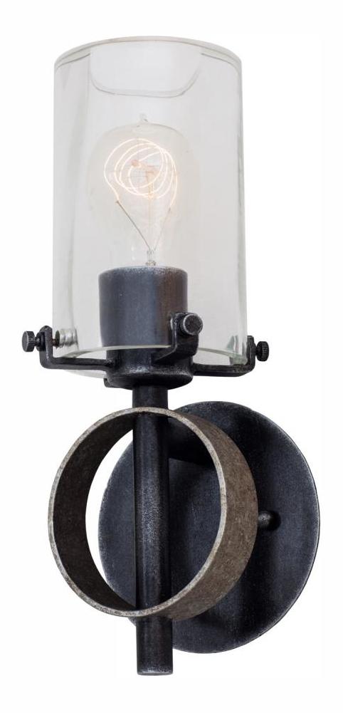Vintage Iron  1 Light Wall Sconce by Kalco