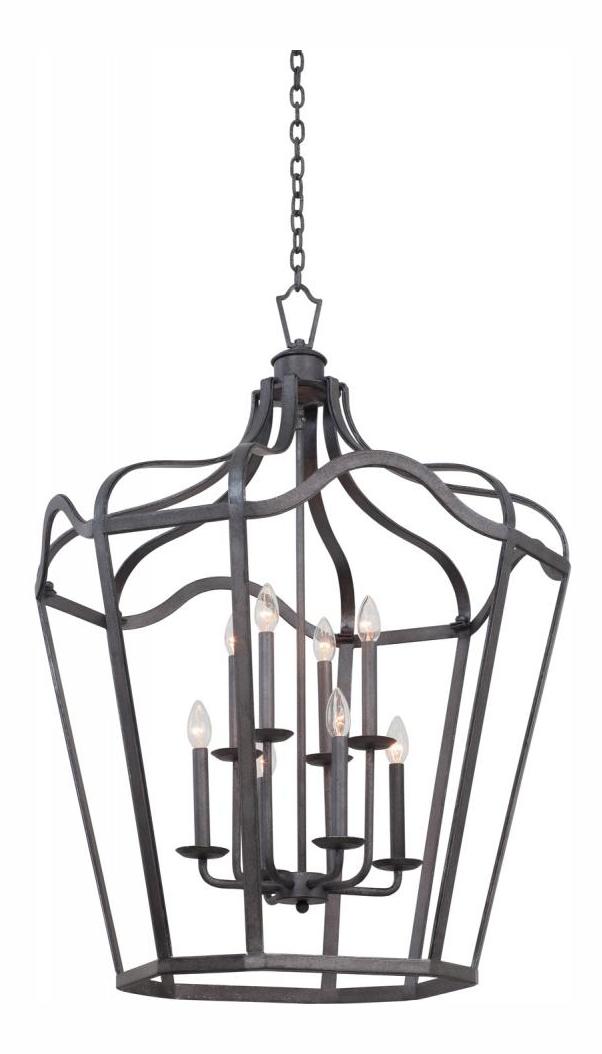 Charcoal  43in. Large Lantern by Kalco