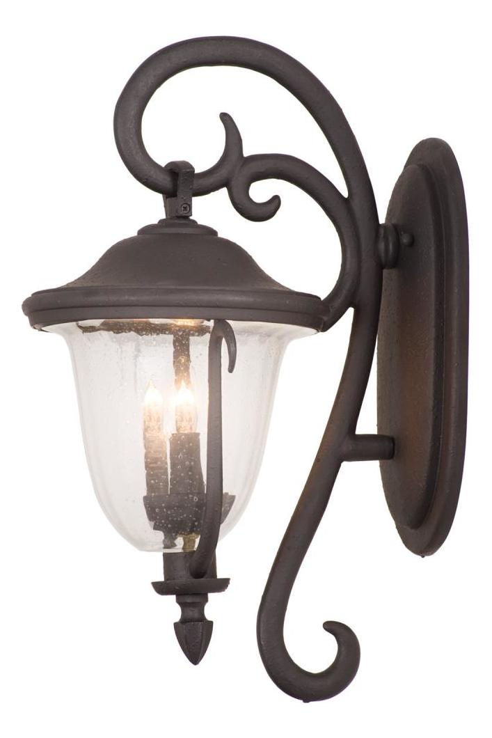 Textured Matte Black  2 Light Wall Sconce by Kalco