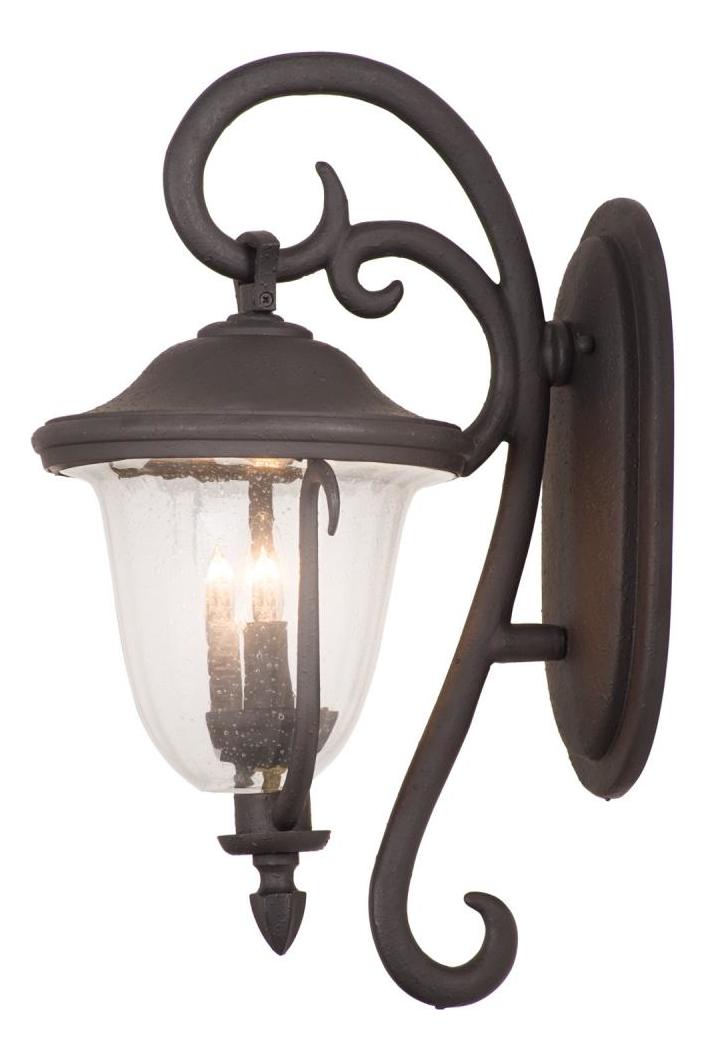 Four Light Burnished Bronze Wall Lantern by Kalco