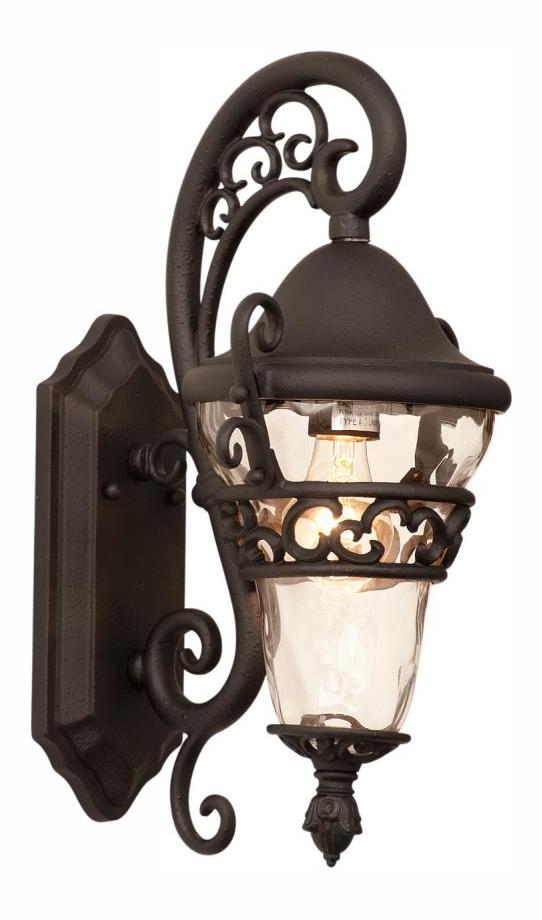 Textured Matte Black  1 Light Wall Sconce by Kalco