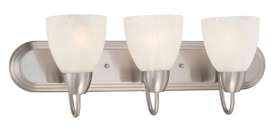 Brushed Nickel  3 Light Vanity Light by Designers Fountain