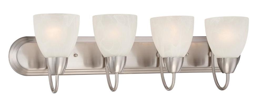 Brushed Nickel  4 Light Vanity Light by Designers Fountain