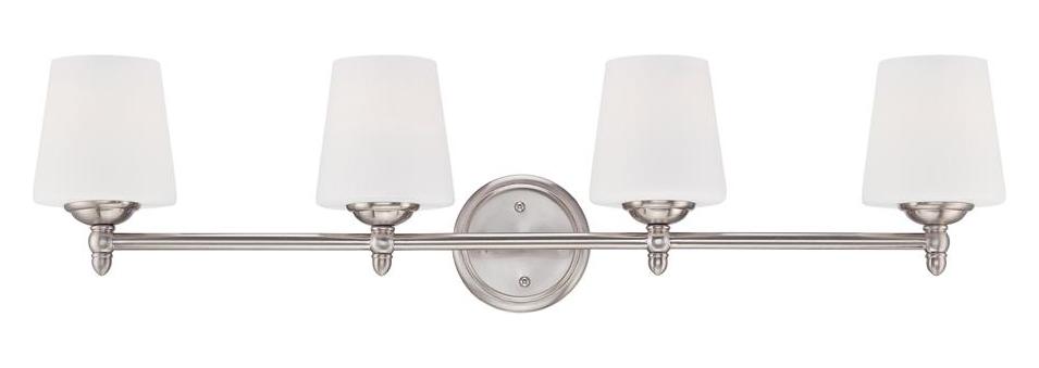 Brushed Nickel  4 Light Vanity Light by Designers Fountain