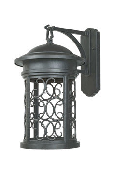 Oil Rubbed Bronze 1 Light 11in Wall Lantern by Designers Fountain