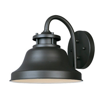 Bronze 1 Light 9in. Wall Lantern from the Bayport Collection by Designers Fountain