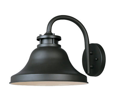Bronze 1 Light 11in. Wall Lantern from the Bayport Collection by Designers Fountain