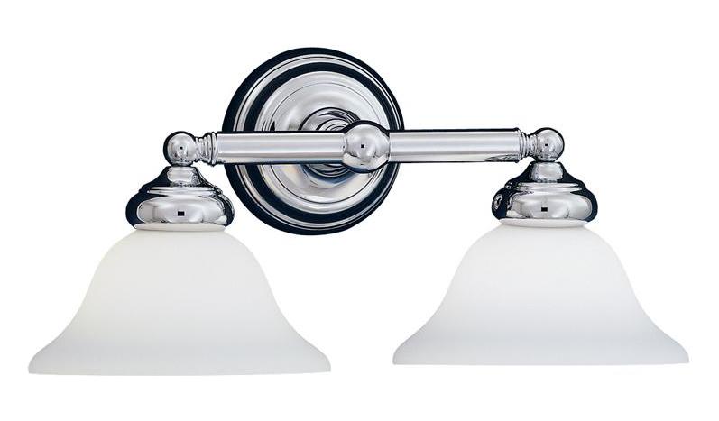Chrome 2 Light Bath Bar by Designers Fountain