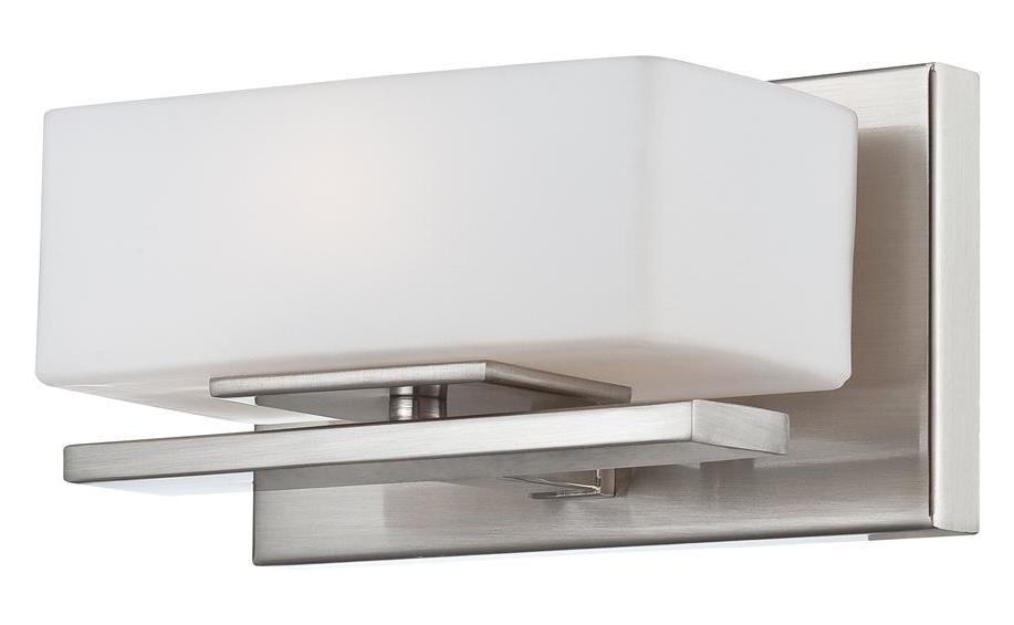 Satin Platinum  1 Light Bathroom Sconce by Designers Fountain