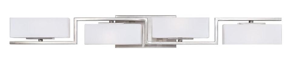 Satin Platinum  4 Light Vanity Light by Designers Fountain