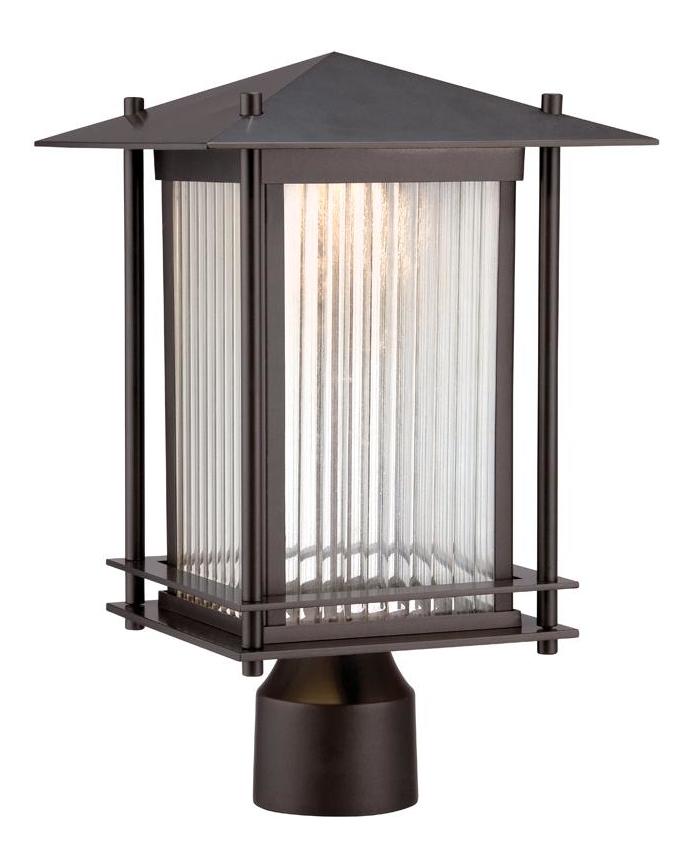 Burnished Bronze  1 Light LED Lantern Post Light by Designers Fountain