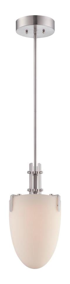 Satin Platinum  1 Light Energy Star Mini Pendant by Designers Fountain