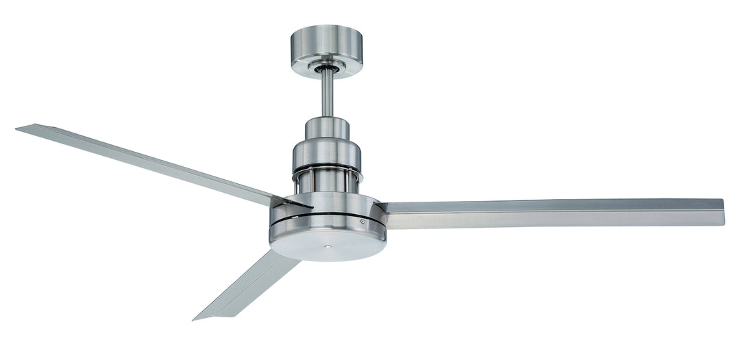 54in  in Brushed Polished Nickel w/ Brushed Polished Nickel Blades by Craftmade