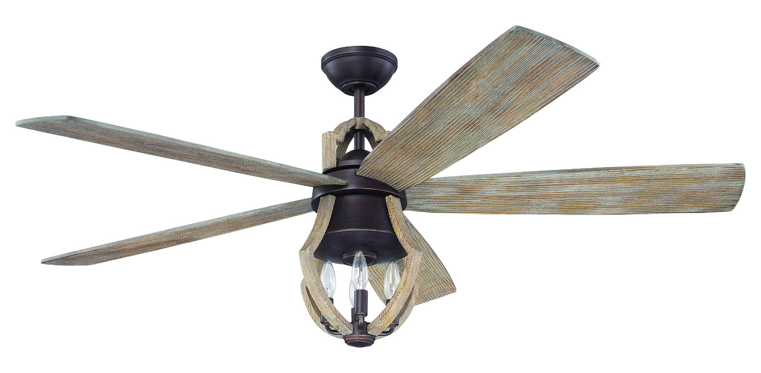 56in  in Aged Bronze Brushed w/ Weathered Pine Blades by Craftmade