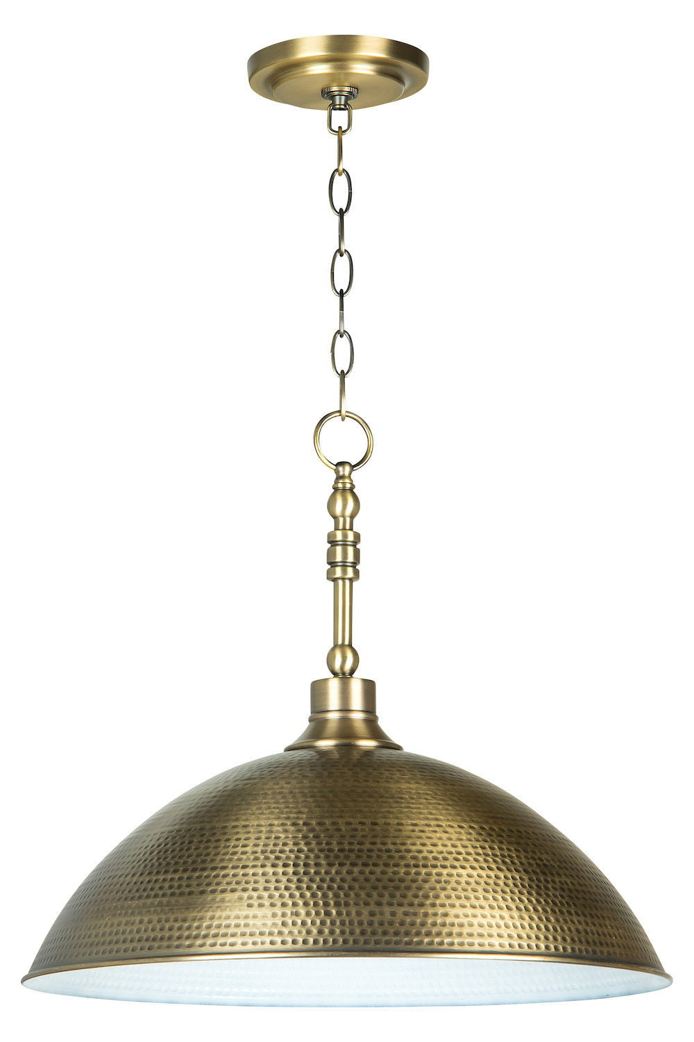 1 Light Large Pendant in Legacy Brass by Craftmade