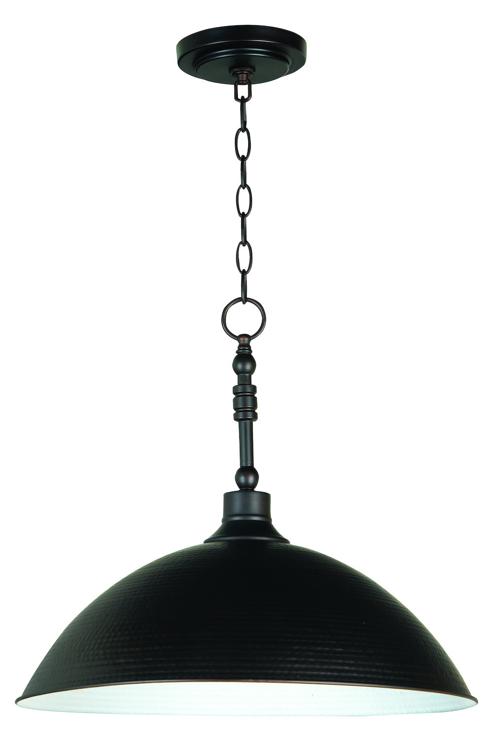 1 Light Large Pendant in Aged Bronze Brushed by Craftmade