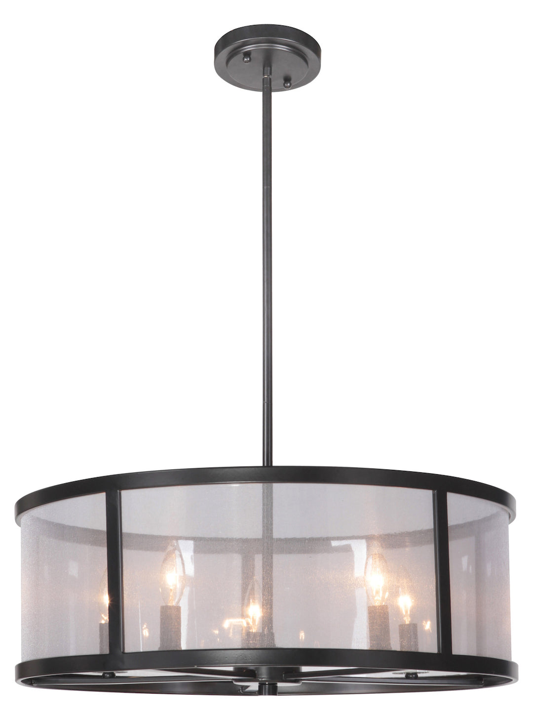 5 Light Pendant in Matte Black by Craftmade