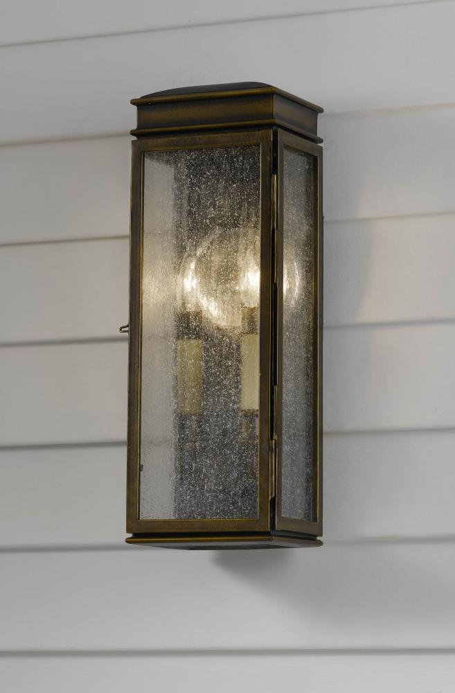 Two Light Astral Bronze Wall Lantern by Generation Lighting