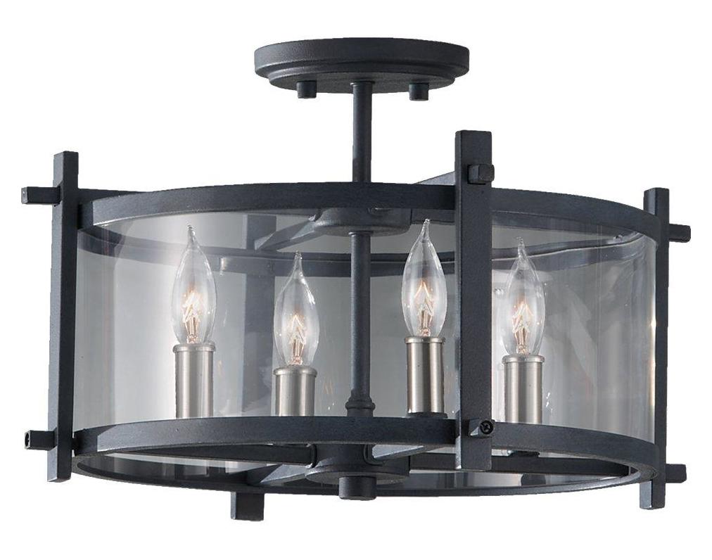 4- Light Indoor Semi-Flush Mount by Generation Lighting