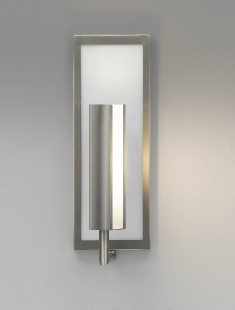 One Light Brushed Steel Wall Light by Generation Lighting